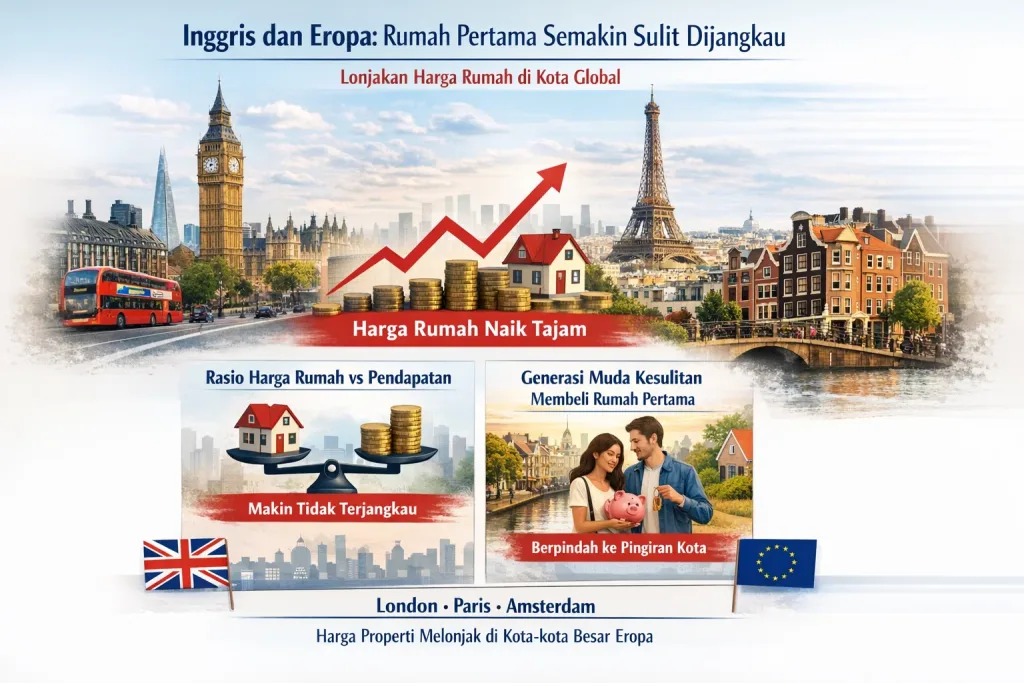 Inggris dan Eropa: Rumah Pertama Semakin Sulit Dijangkau