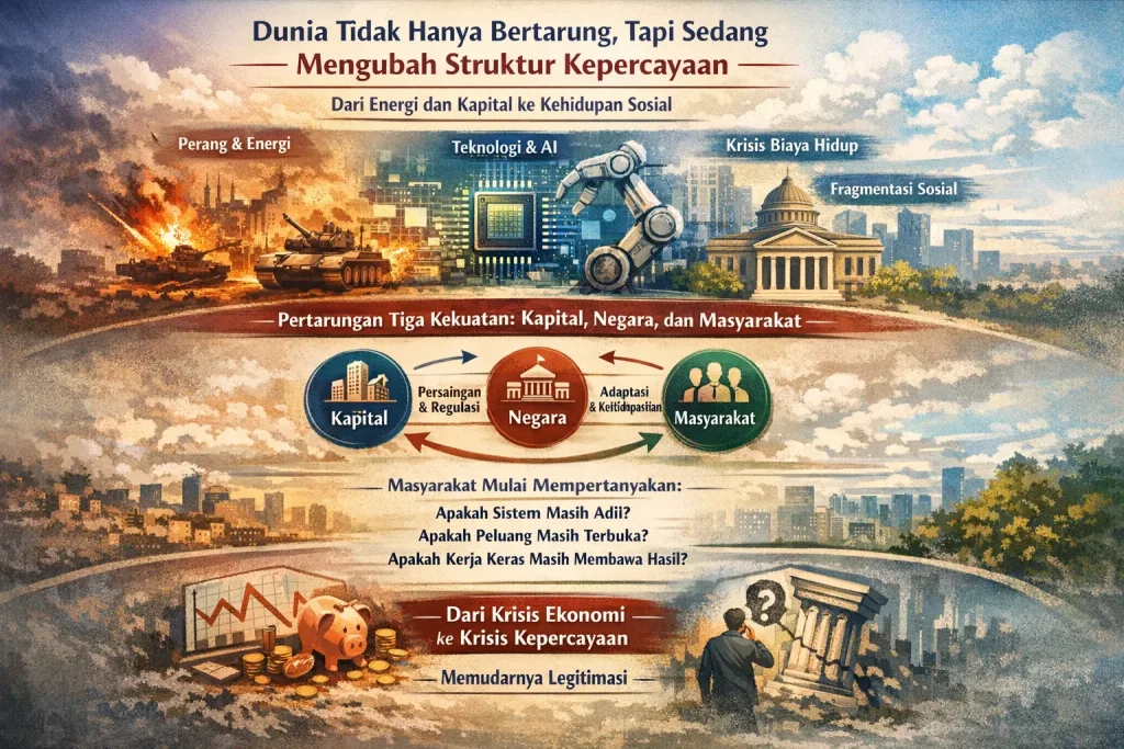 Dunia Tidak Hanya Bertarung, Tapi Sedang Mengubah Struktur Kepercayaan