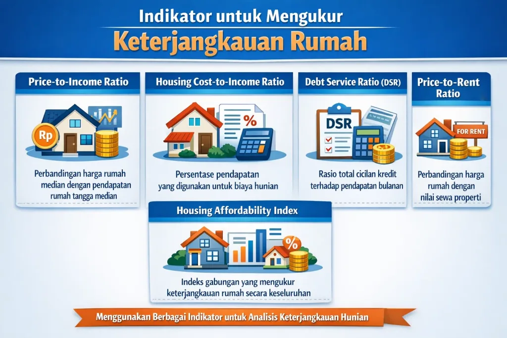 Lima Indikator yang Digunakan untuk Mengukur Keterjangkauan Rumah