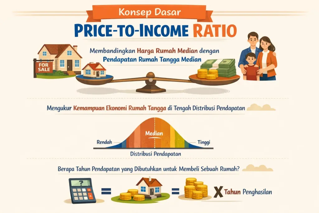 Konsep Dasar Price-to-Income Ratio