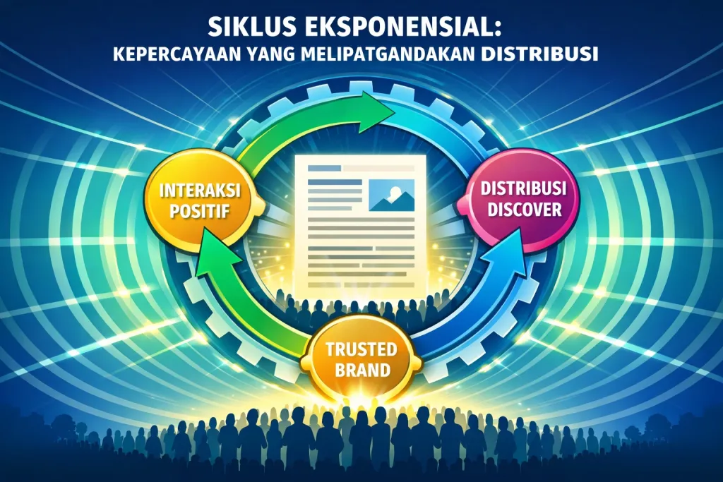 Discover: Saat Konten Tidak Lagi Dicari, Tapi Dipilih | Distribusi Konten Era AI Evolusi SEO, Trust & Discover (2)