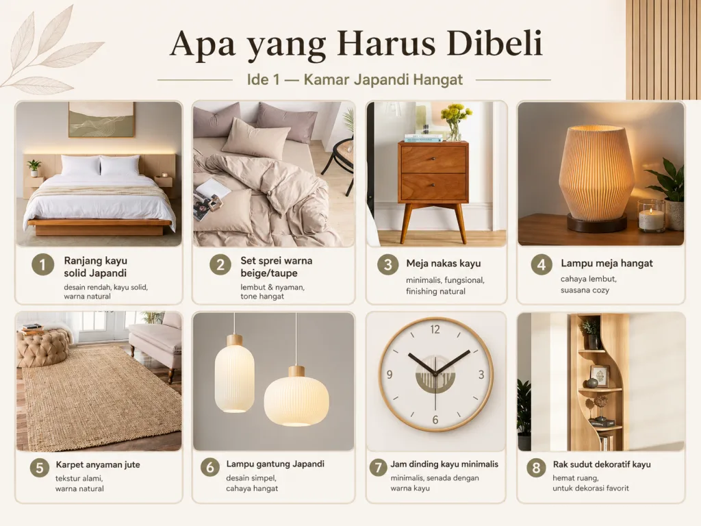 Ide 1 - Apa Yang Harus Dibeli Untuk Membuat Kamar Minimalis Japand