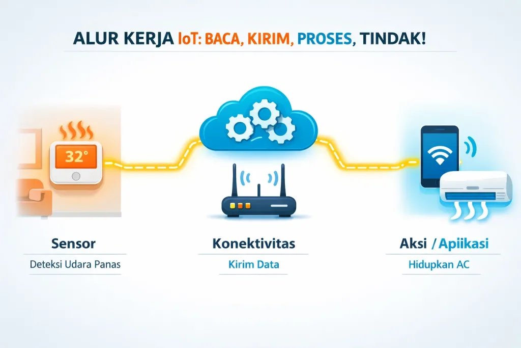 Bagaimana Cara Kerja IoT? | Internet of Things (IoT) Teknologi yang Diam-Diam Sudah Mengubah Cara Kita Hidup