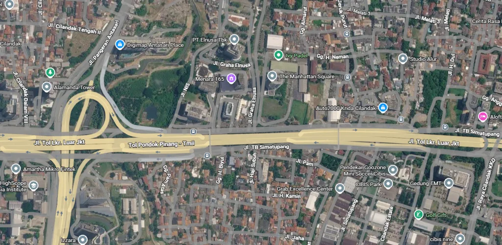 Tanah Komersial TB Simatupang, dekat Tol Ampera 2, Fatmawati, Cilandak KKO, Antasari, Lebak Bulus