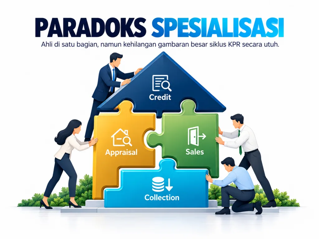Centralized processing KPR di Indonesia menggambarkan transformasi mortgage banking dari proses berbasis cabang menuju operating model yang terpusat, standardized dan specialized.
