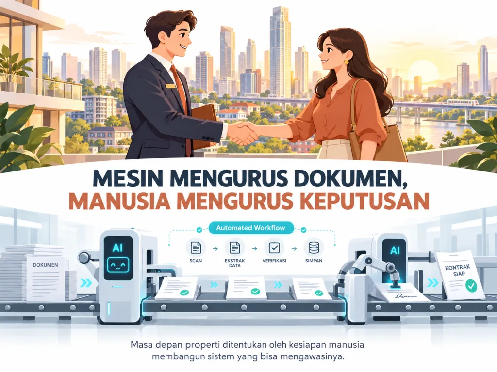 MLS 7.0 dengan broker properti yang mengawasi transaksi digital berbasis agentic AI dan ekosistem properti terintegrasi.