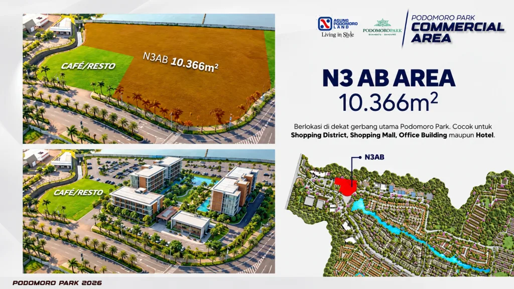 N3 AB Area Komersial Podomoro Park Bandung