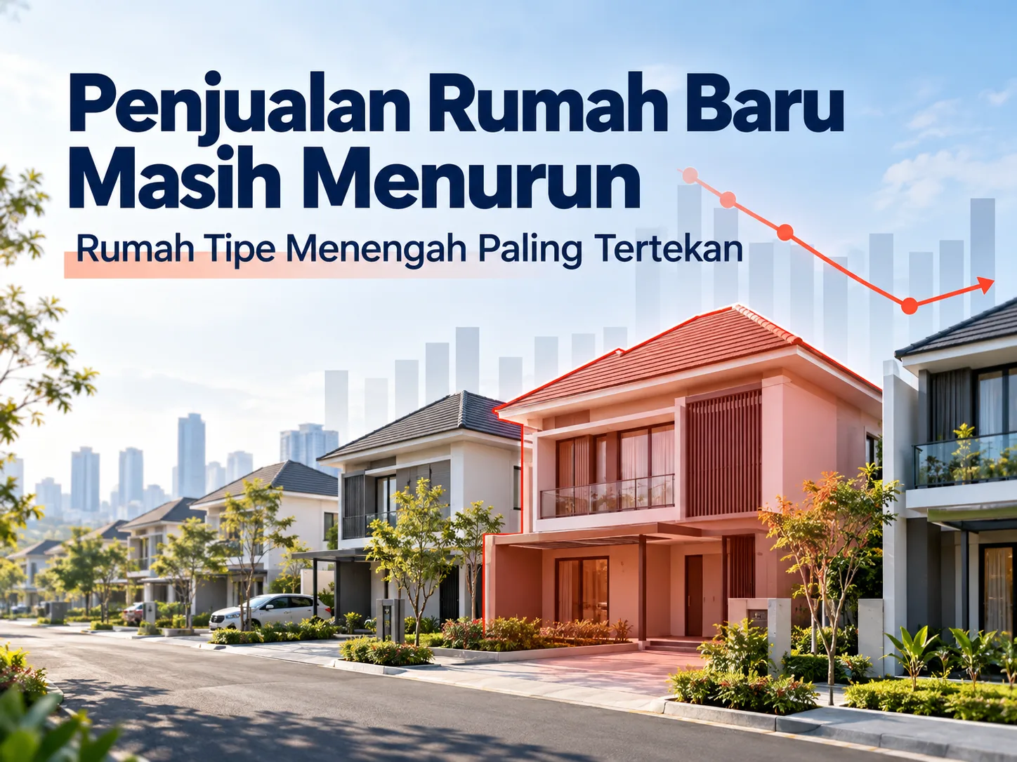 Penjualan Rumah Baru Masih Menurun, Rumah Tipe Menengah Paling Tertekan